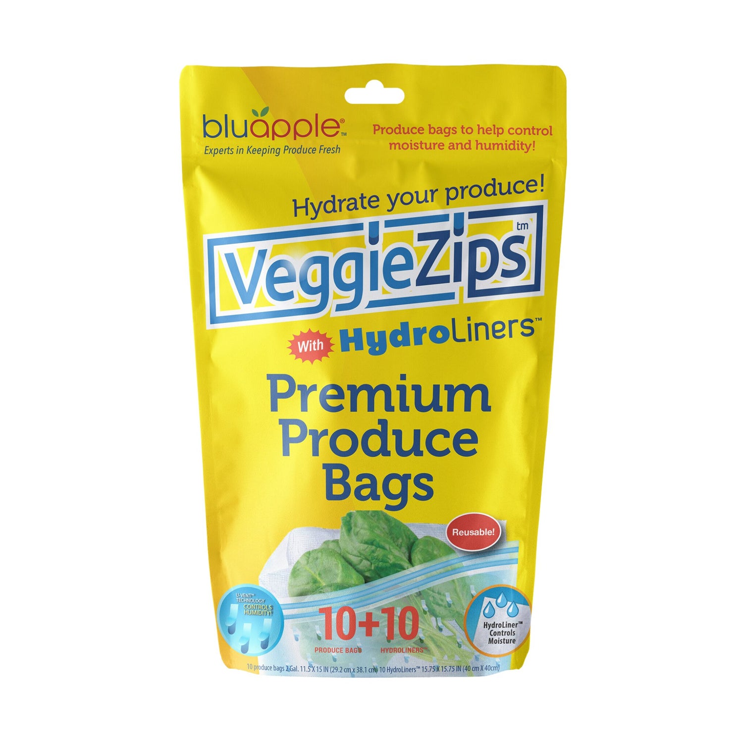 VeggieZips® Premium Produce Bags