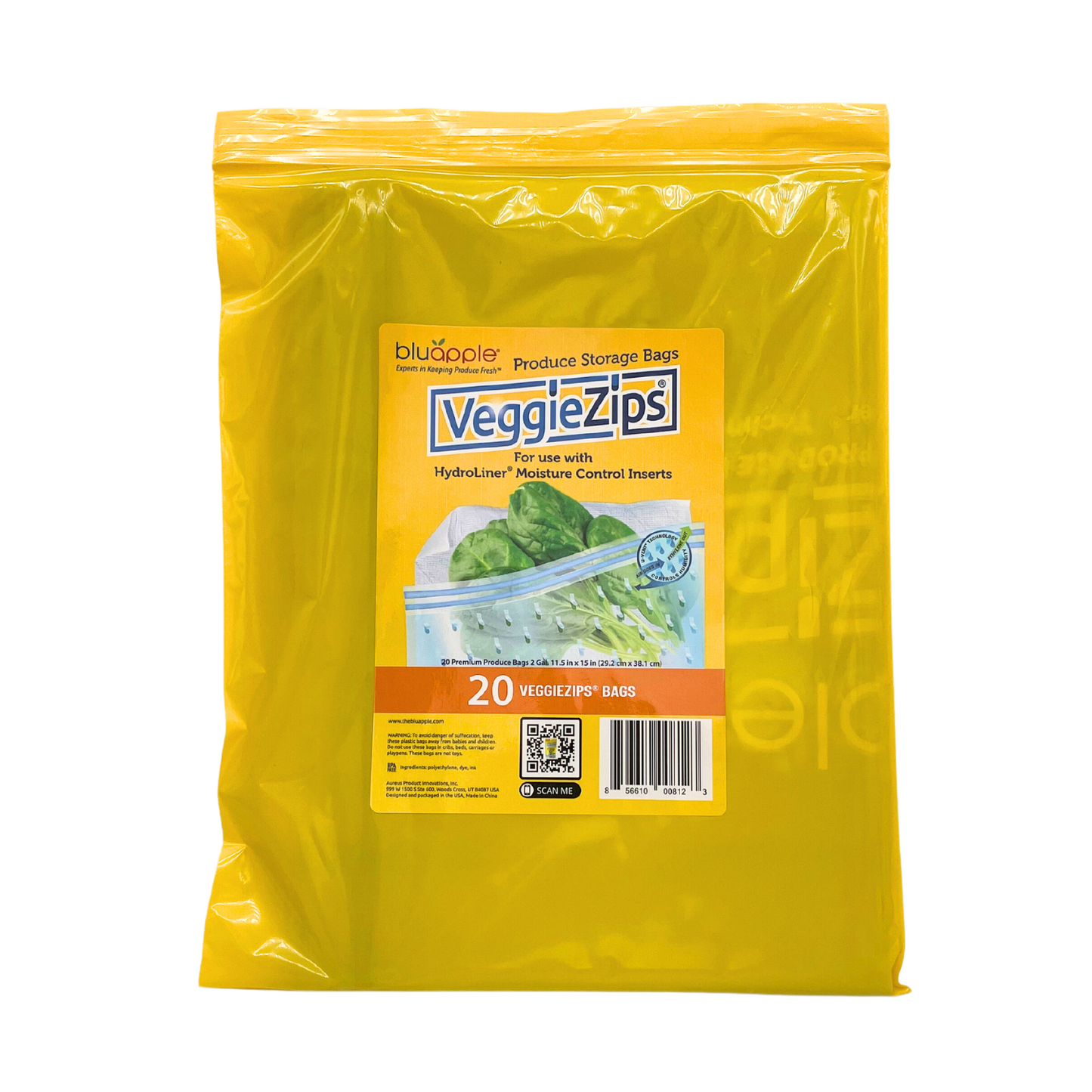 VeggieZips Bags only 20-Pack