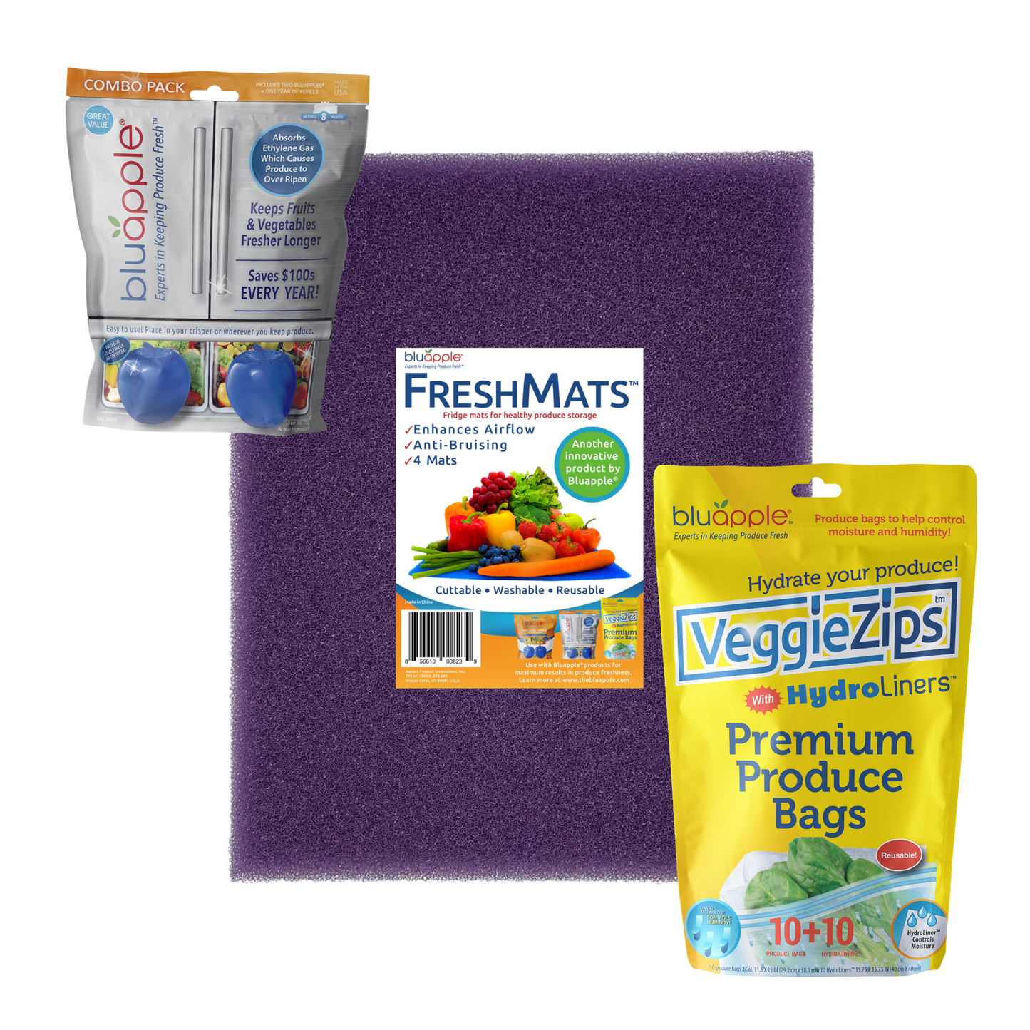 Bluapple premium freshness trio - purple
