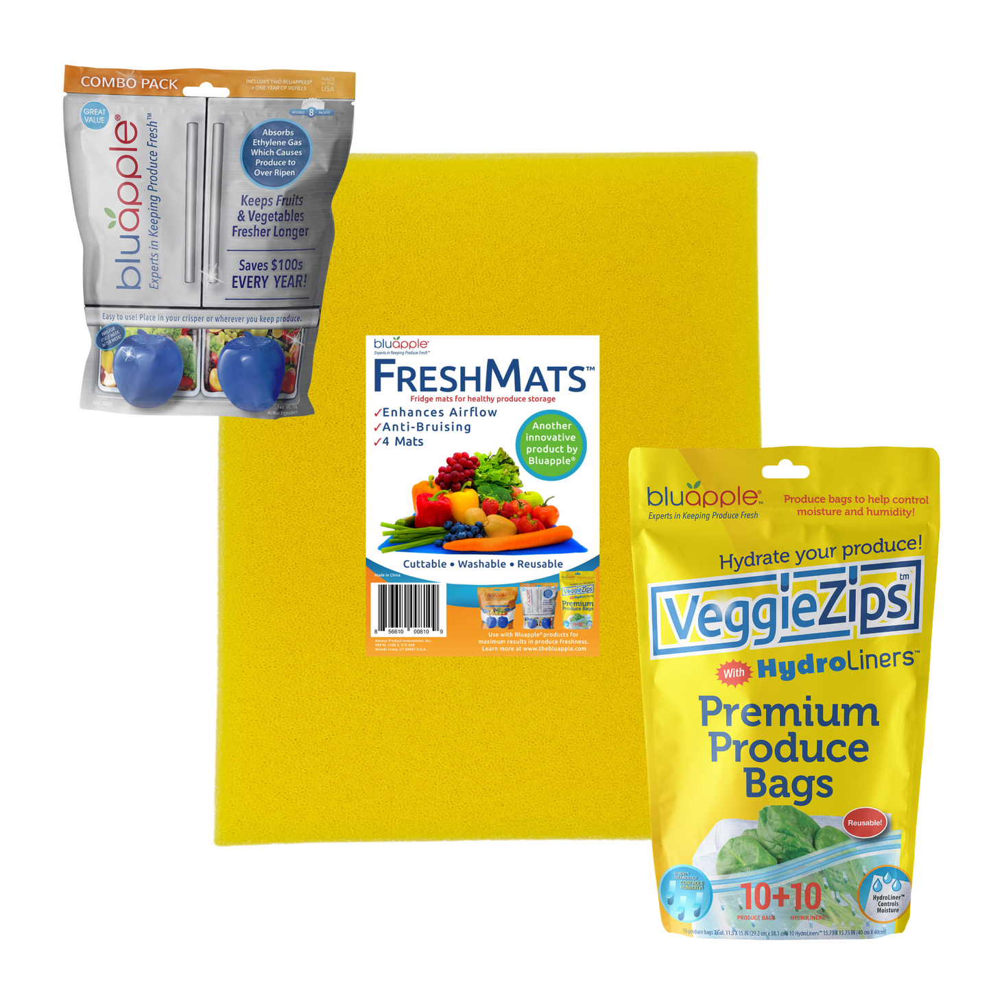 Bluapple Premium Freshness Trio - yellow