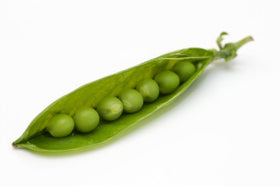 Sugar snap peas, snow peas