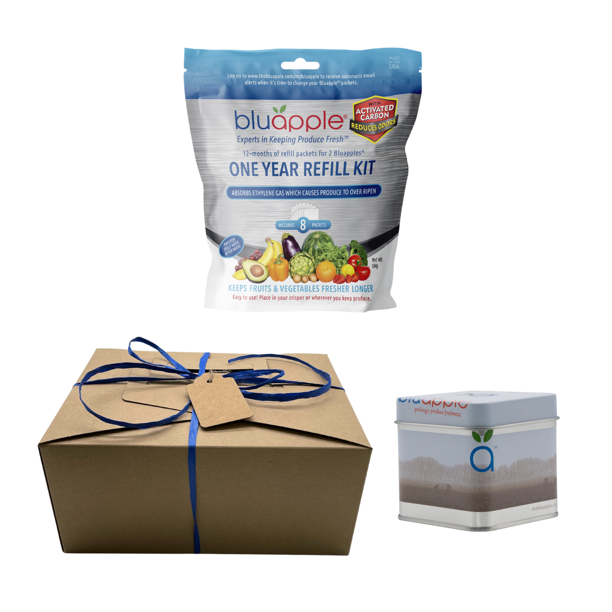 Bluapple carbon refill gift kit