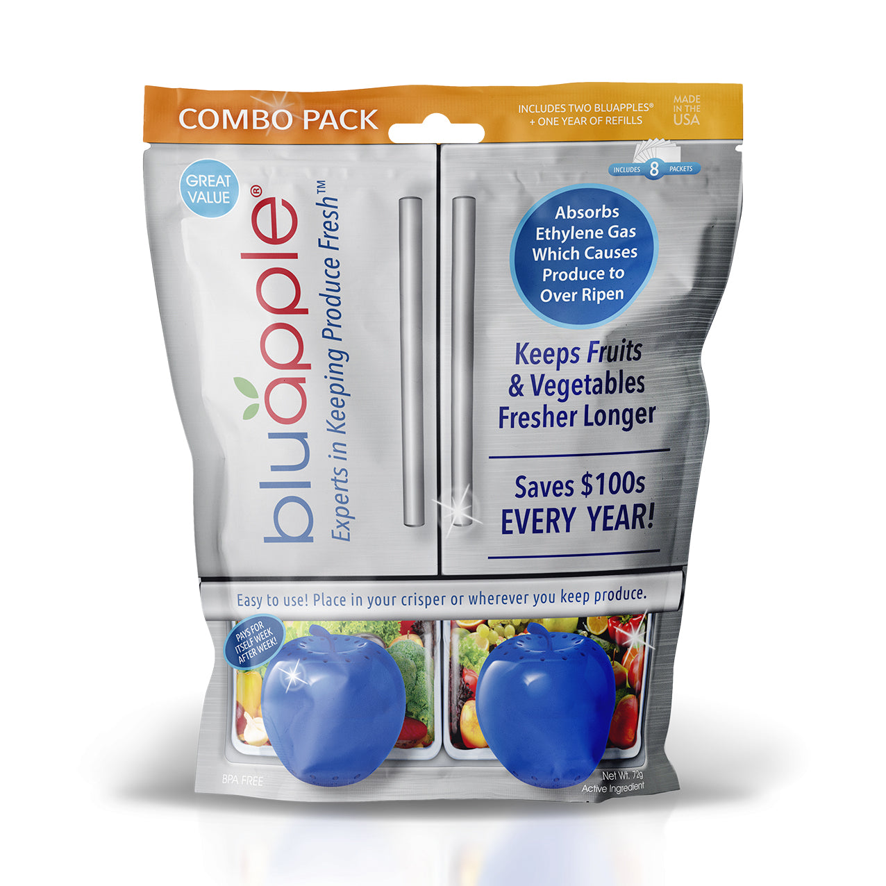  Bluapple Classic Produce Saver 15-Month Bundle