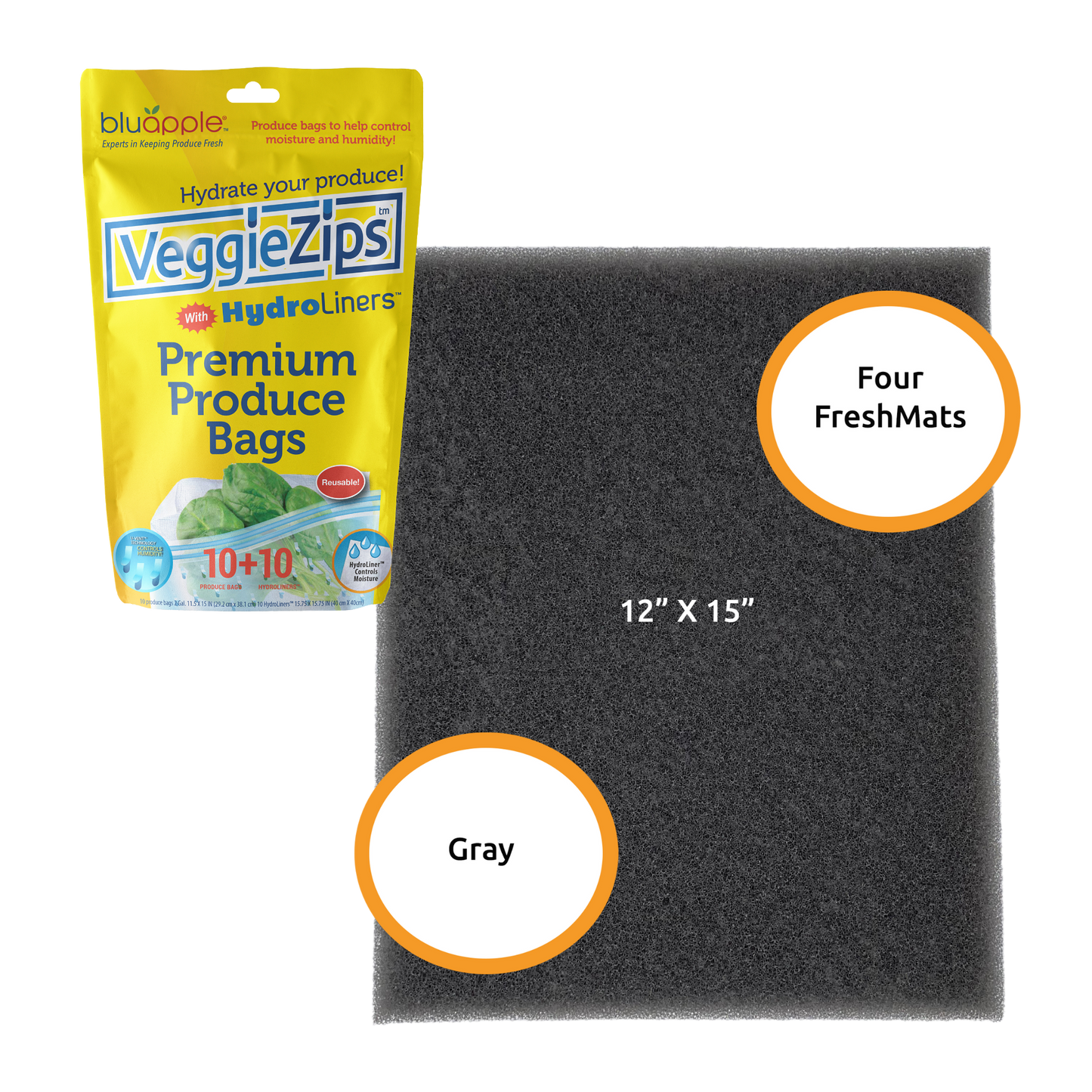 Gray Humidity control pack