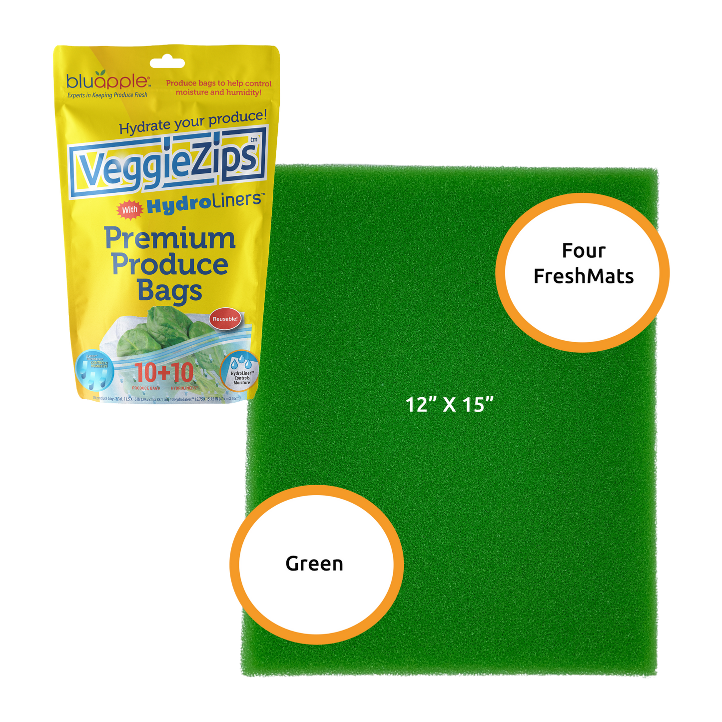 Green Humidity control pack
