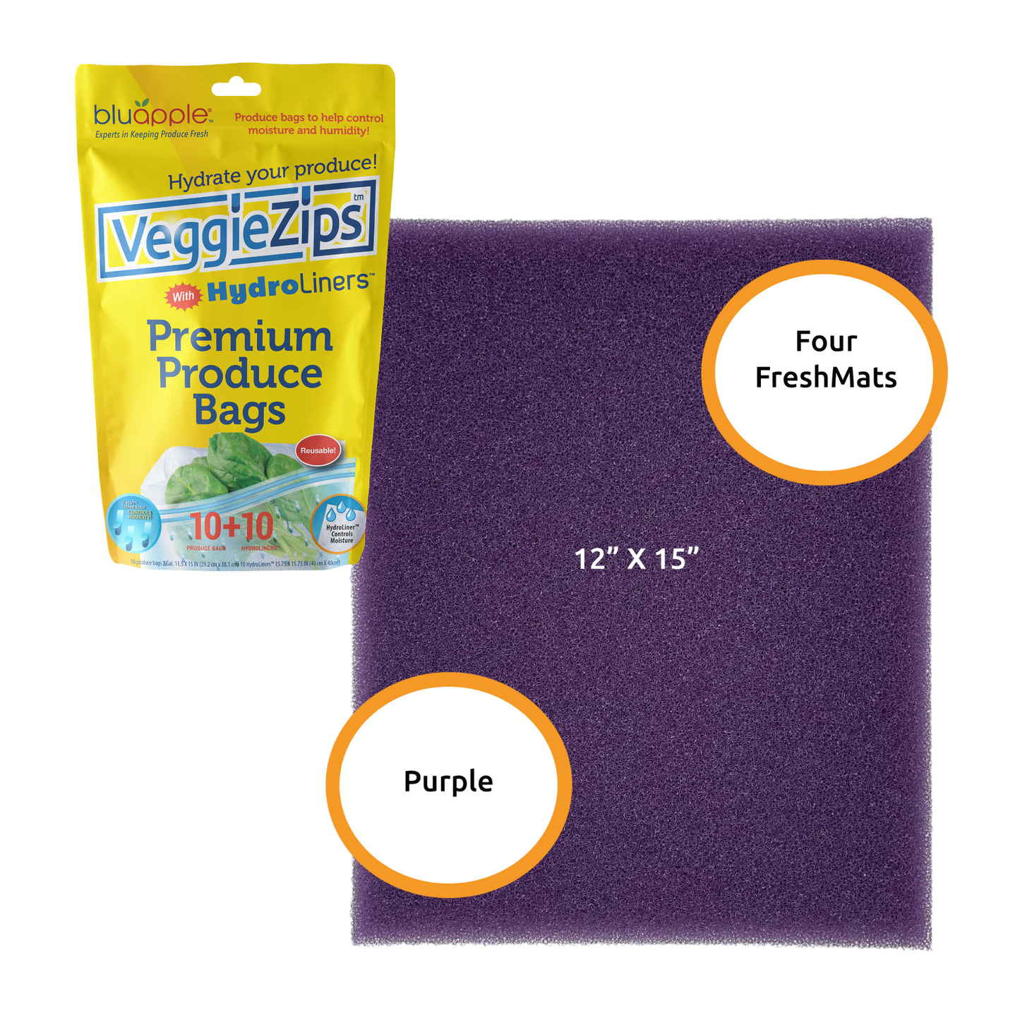 Purple Humidity control pack
