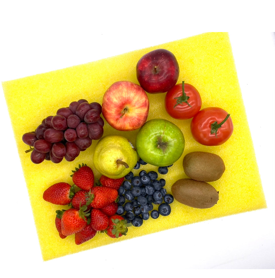 Fresh produce on Yellow FreshMat