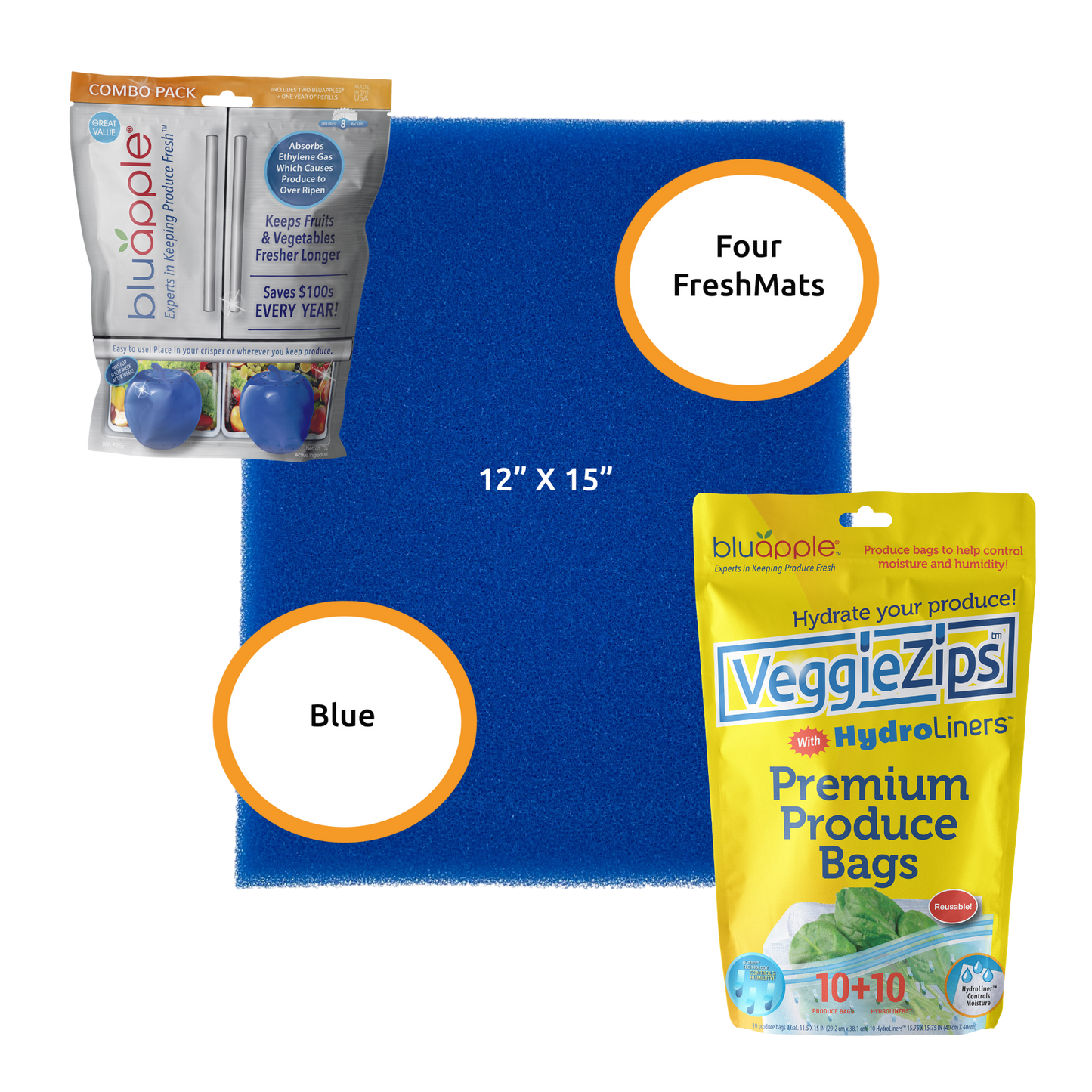 Blue Premium Freshness Trio