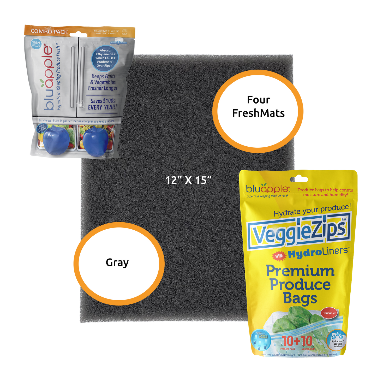 Gray Premium Freshness Trio