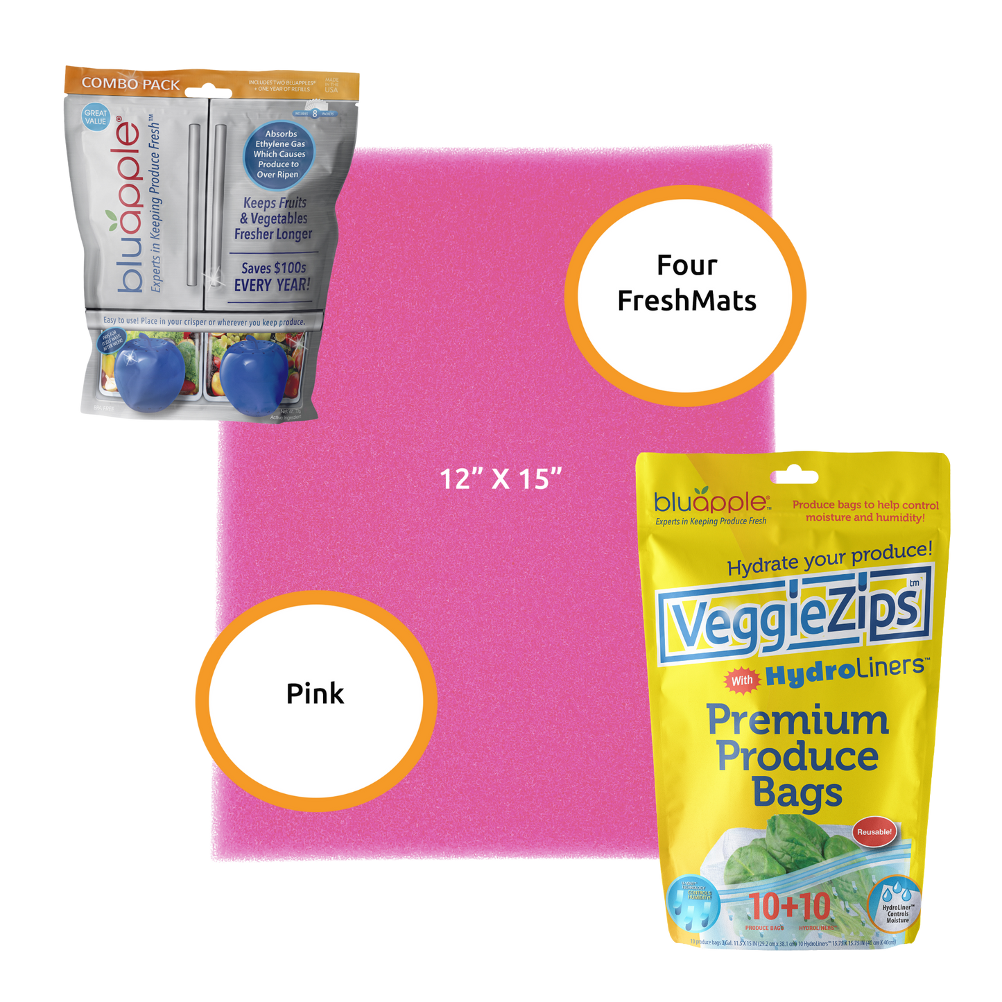 Pink Premium Freshness Trio