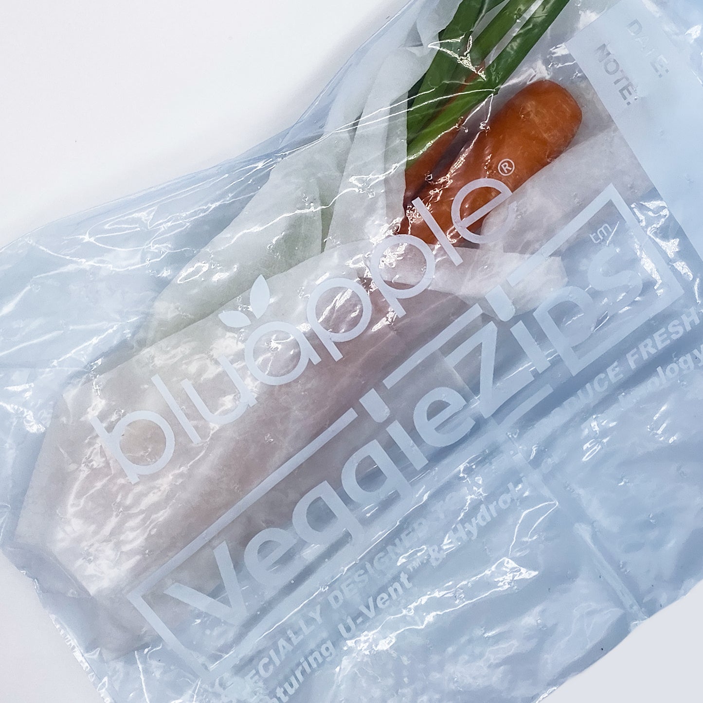 Carrots and Green Onions in HydroLiner and VeggieZips