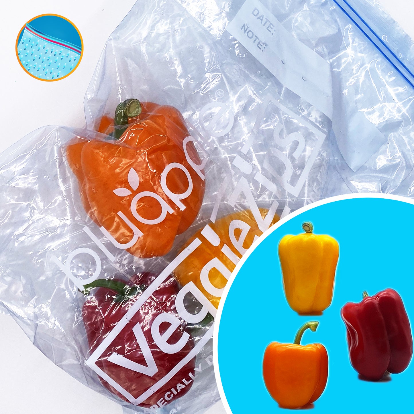Bell Peppers in VeggieZips bag