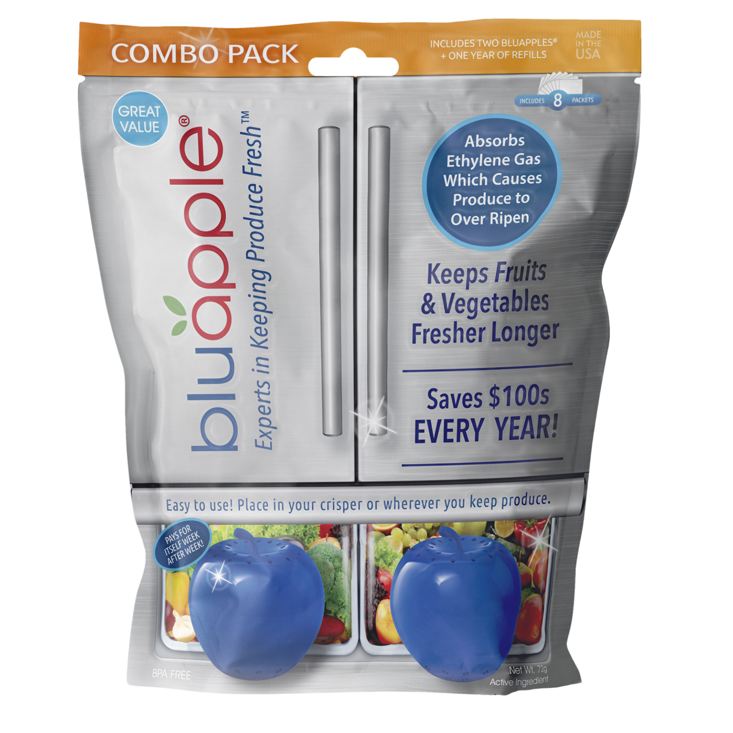 Classic Combo Pack Produce Saver – Bluapple